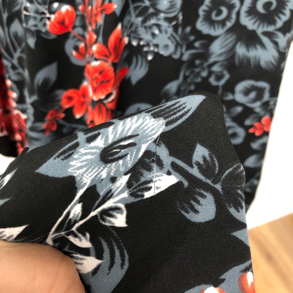 Miss Lavish London Kaftan Dress Lot Womens 20-24 Plus Black Red Floral Kimono - Picture 5 of 16